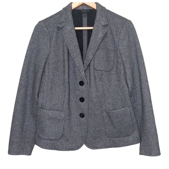 Talbots wool double breasted fitted pocket blazer - Picture 1 of 8